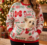 Santa Paws Christmas Pouch Sweater